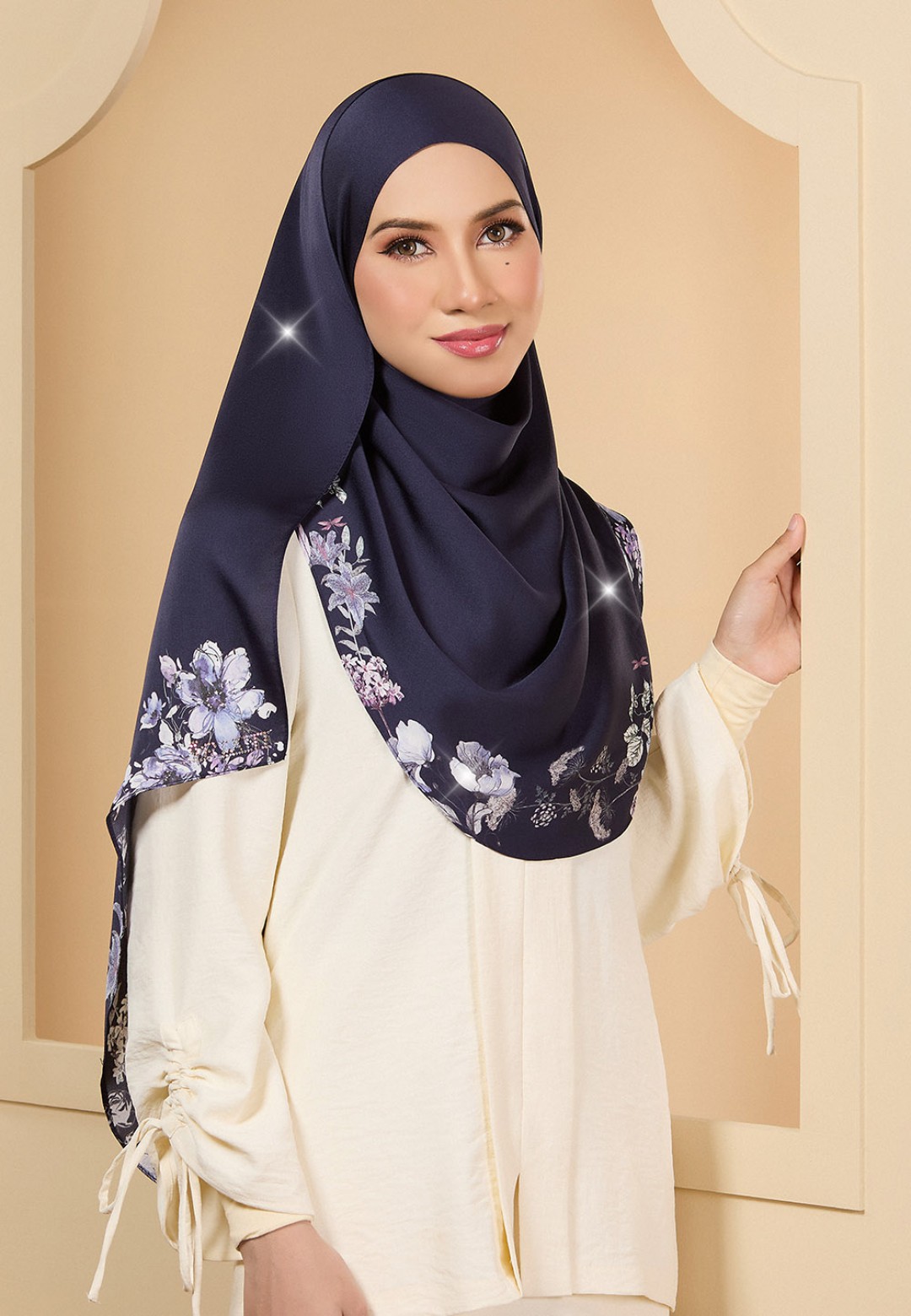 INSTANT SHAWL JASMIN PRINTED DIAMOND