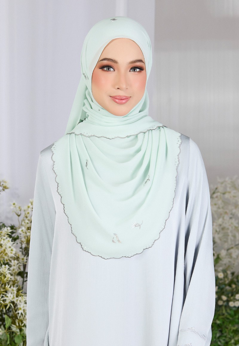 SHAWL FIORE PLAIN EMBROIDERY