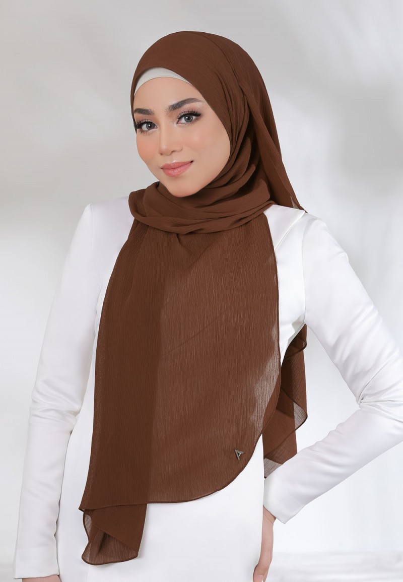 SHAWL CREASE CHIFFON PLAIN 79