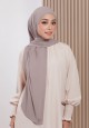 AFRAH INSTANT SHAWL  TIE BACK IN MOCHA