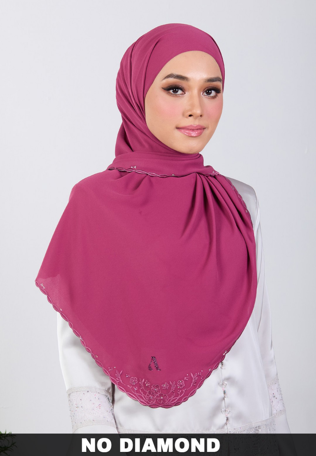 SHAWL BLOOMARIA PLAIN EMBROIDERY