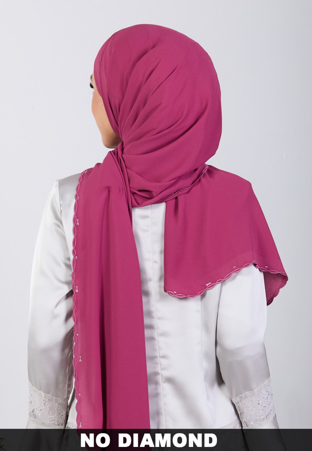 SHAWL BLOOMARIA PLAIN EMBROIDERY
