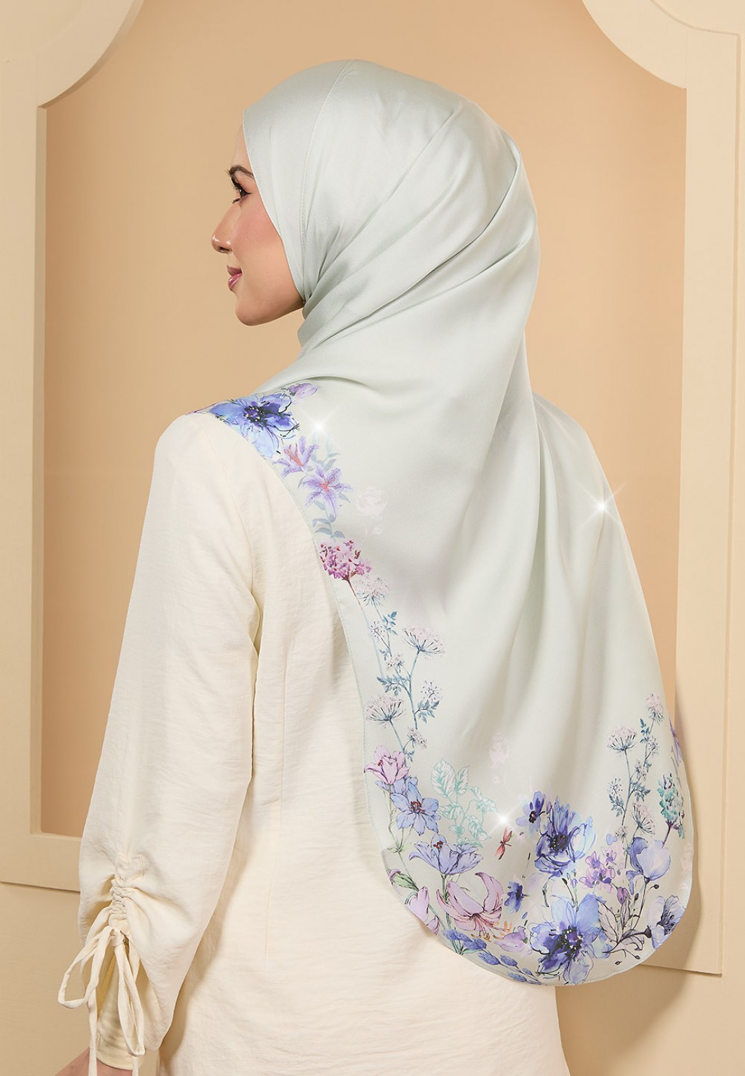 INSTANT SHAWL JASMIN PRINTED DIAMOND