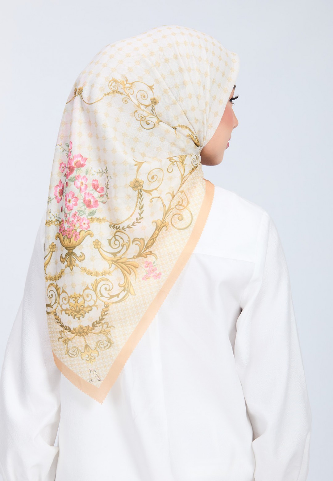 SQ FATYNE VOILE PRINTED LASERCUT