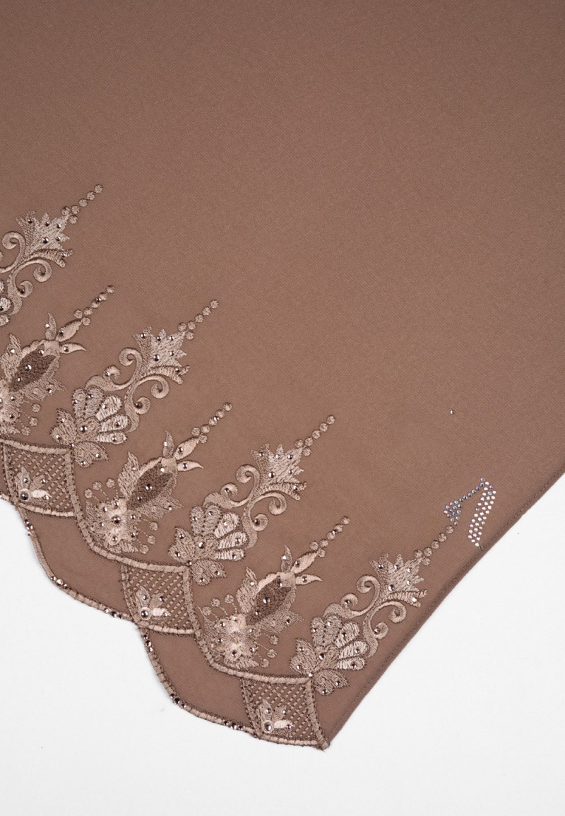 SHAWL NABIELAH PLAIN EMBROIDERY DIAMOND