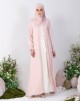 NARIMAN CARDIGAN JUBAH IN SOFT PINK