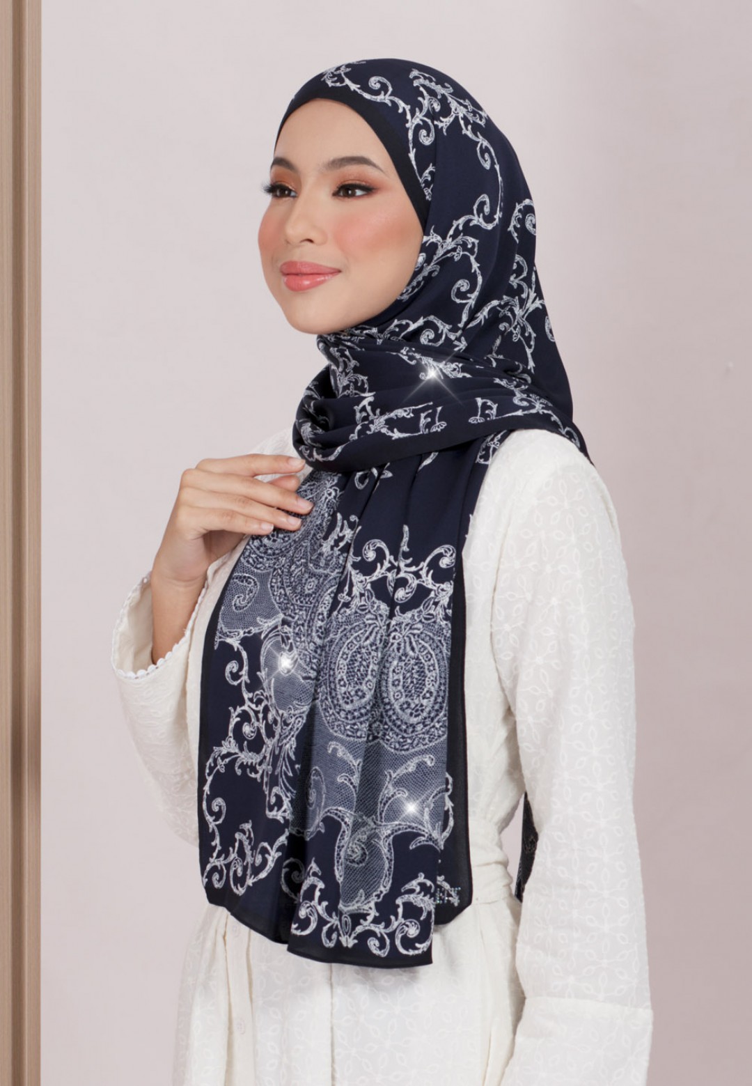 SHAWL 298 INES PRINTED DIAMOND