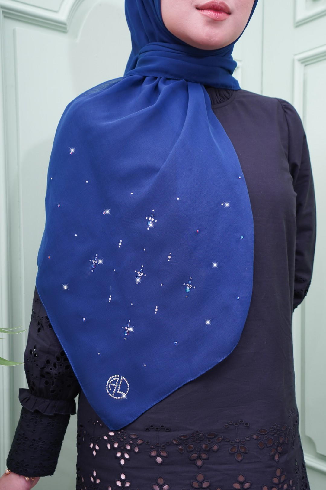 SQ QASEH VOILE PLAIN DIAMOND