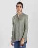 NAWFA BLOUSE IN OIL GREEN