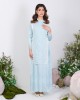 NOEMIE DRESS IN SALTWATER SLIDE