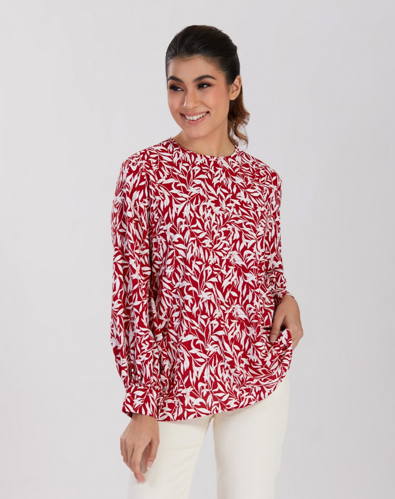 NOMI PRINTED BLOUSE