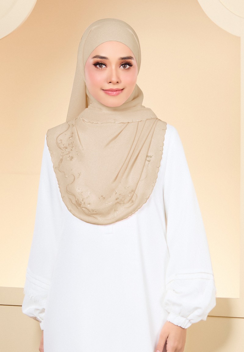 SHAWL JUITA PLAIN EMBROIDERY