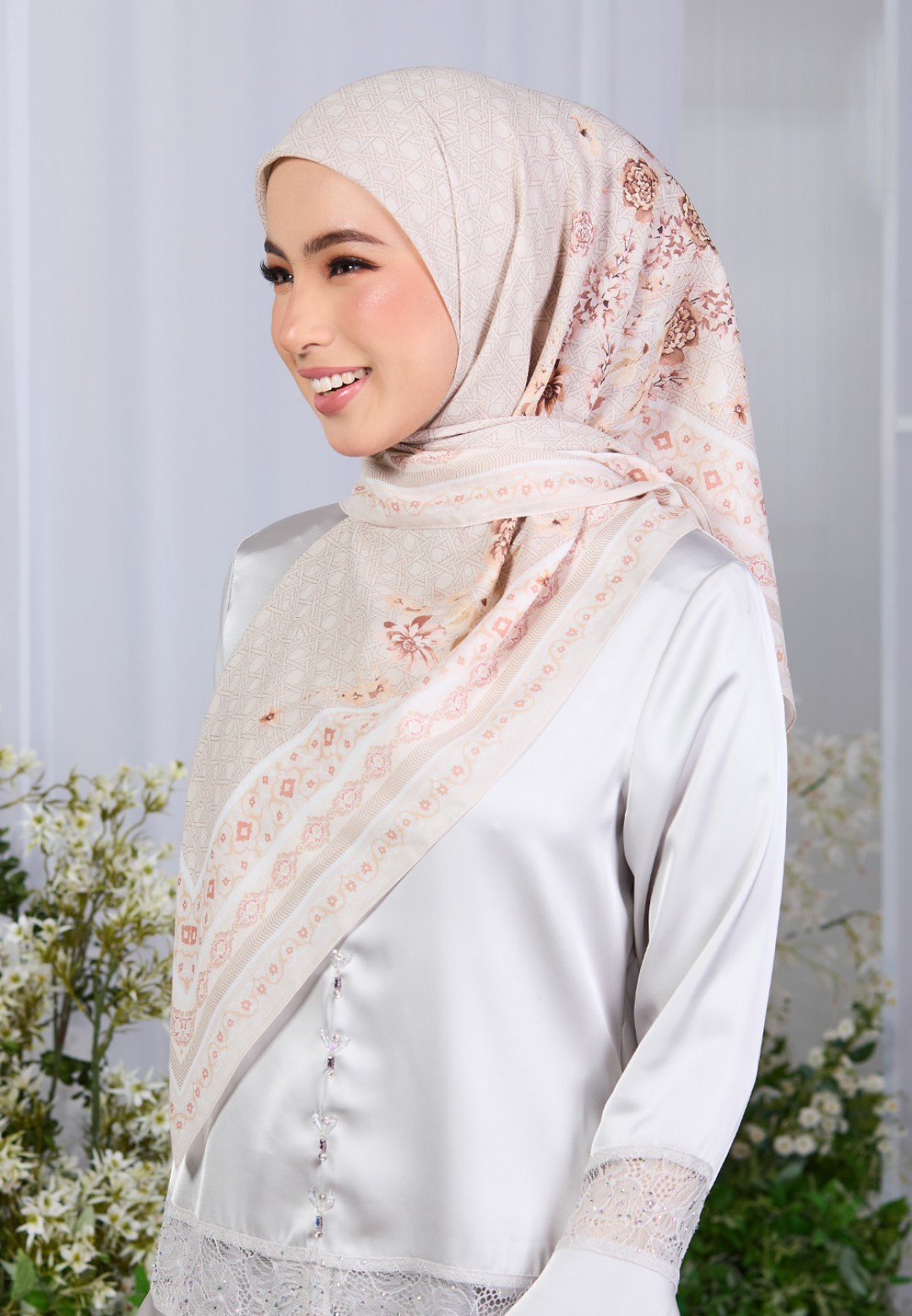 SQ LAVENDREAM VOILE PRINTED