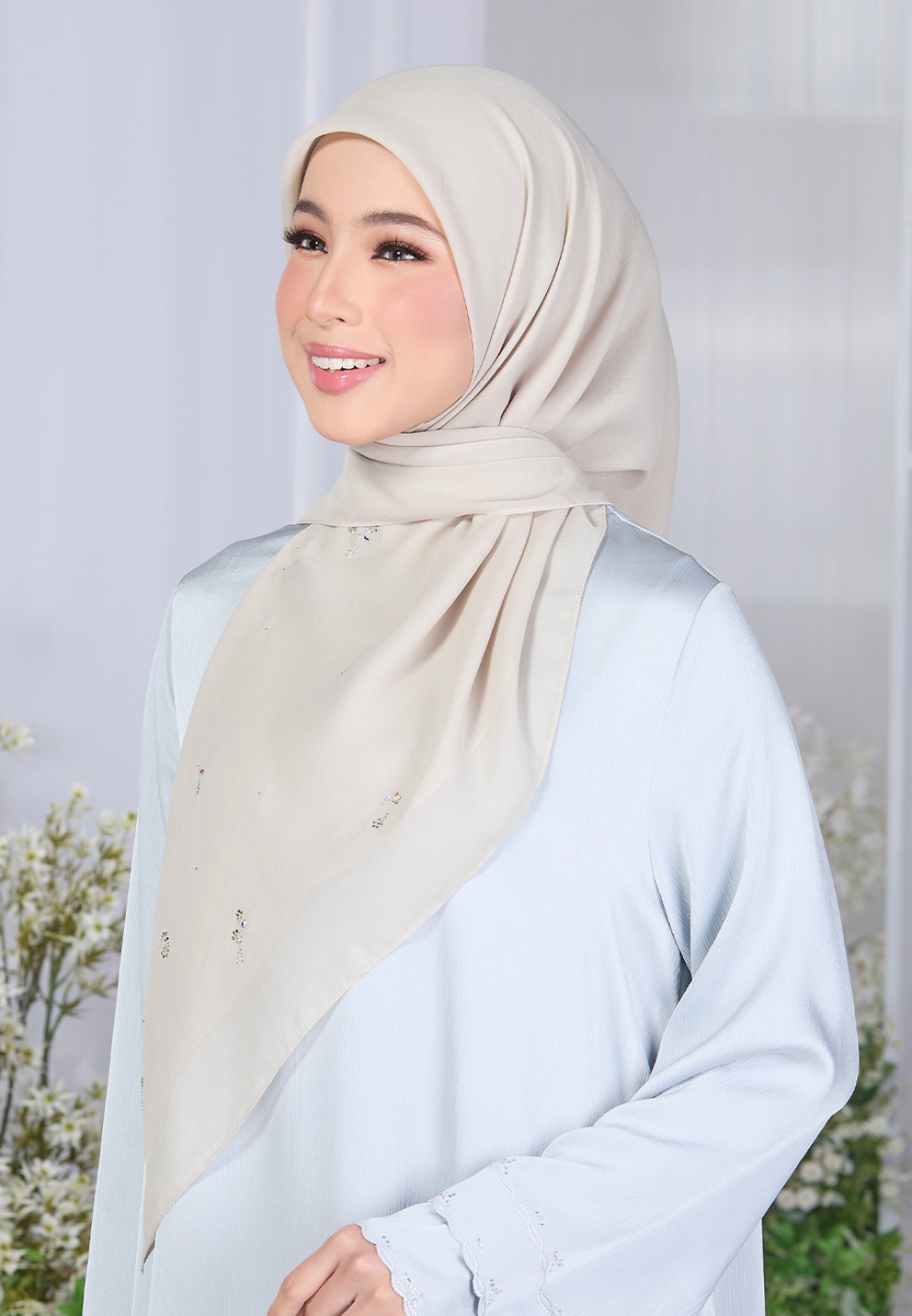 SQ PETALISCENT VOILE PLAIN DIAMOND