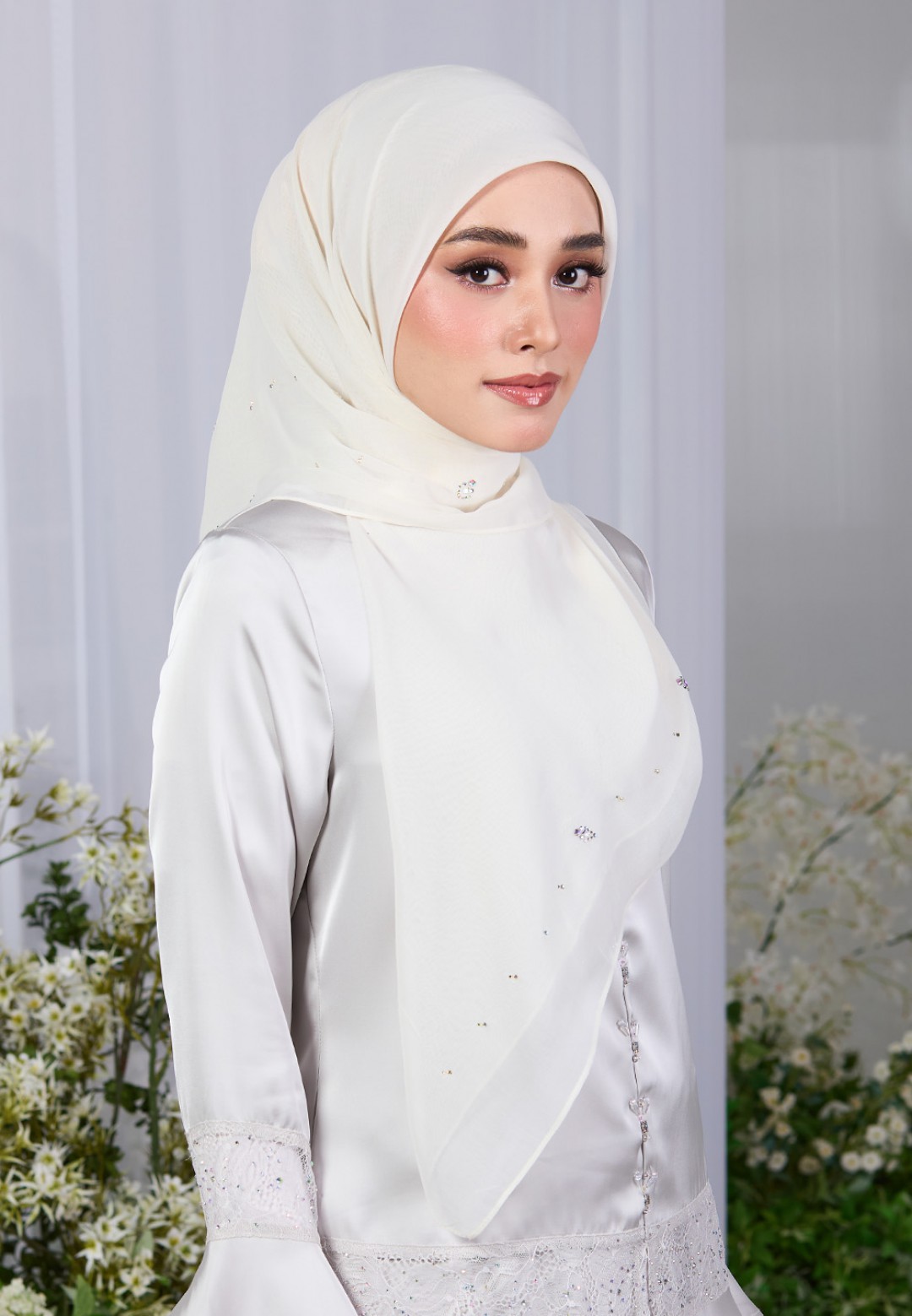 SQ CRYSTAROSE VOILE PLAIN DIAMOND