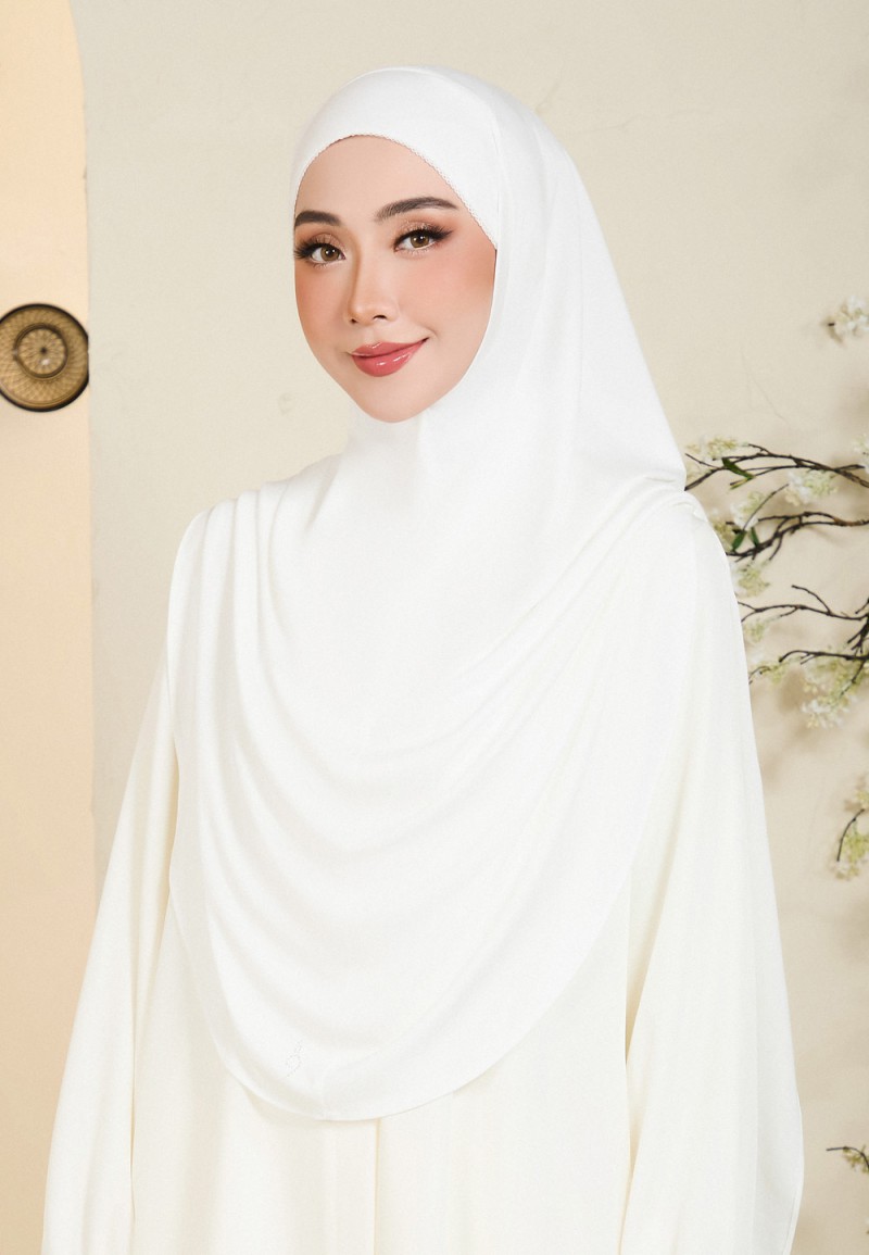 KHIMAR AMAYRA PLAIN LACE