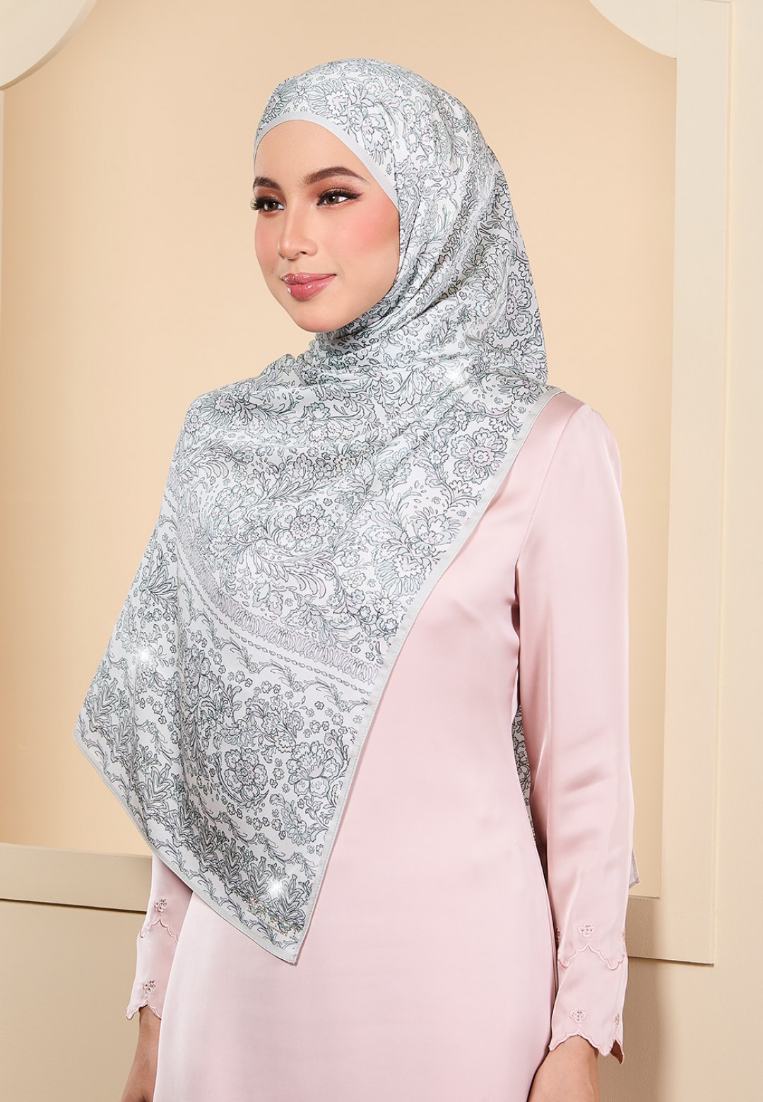 SHAWL THEIA PRINTED DIAMOND