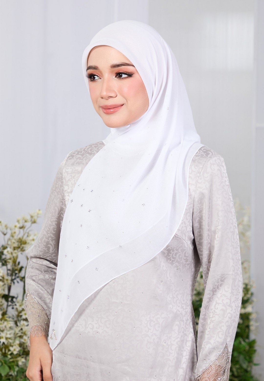 SQ FLUERENCE VOILE PLAIN DIAMOND