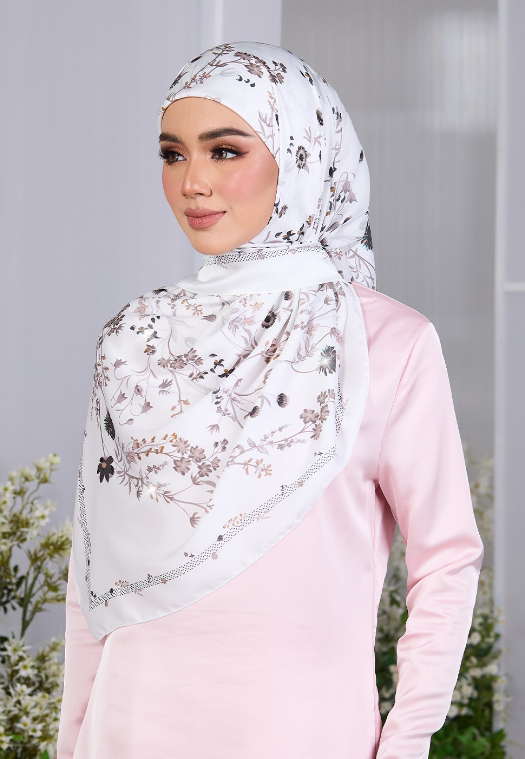 SQ BLOSSOM CASCADE PRINTED DIAMOND