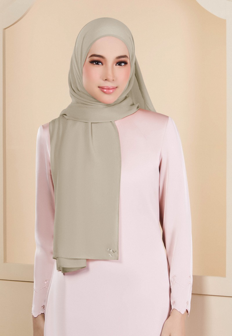 SHAWL HOUDA SILKY CHIFFON PLAIN