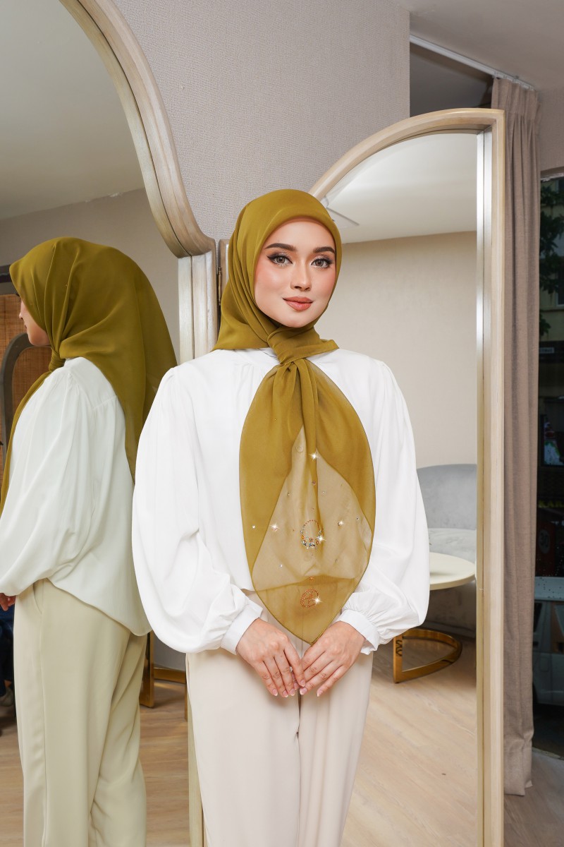 SQUARE JUNA VOILE PLAIN DIAMOND