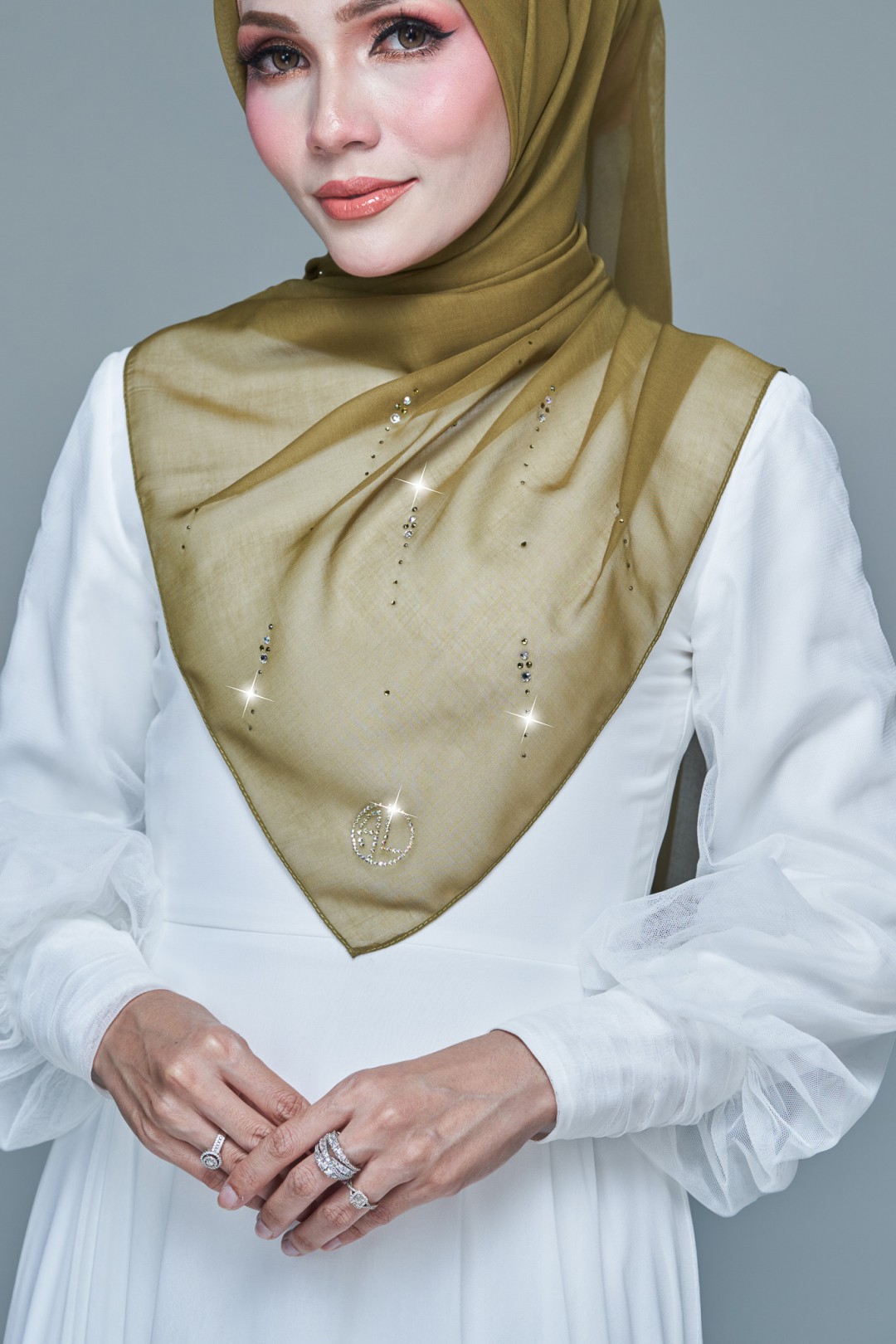 SQ MAIRA VOILE PLAIN DIAMOND