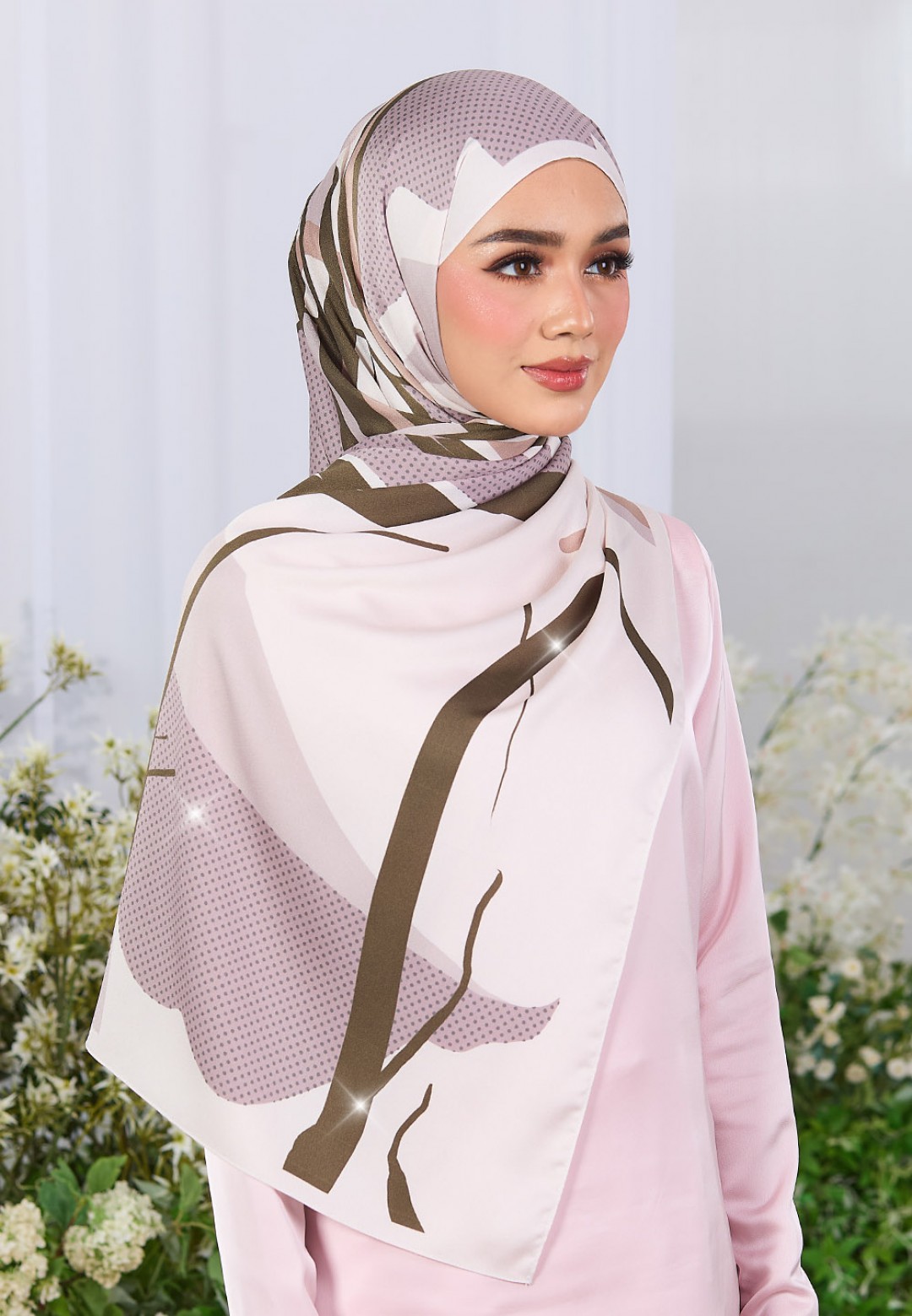 SHAWL LUSH WHISPER PRINTED DIAMOND