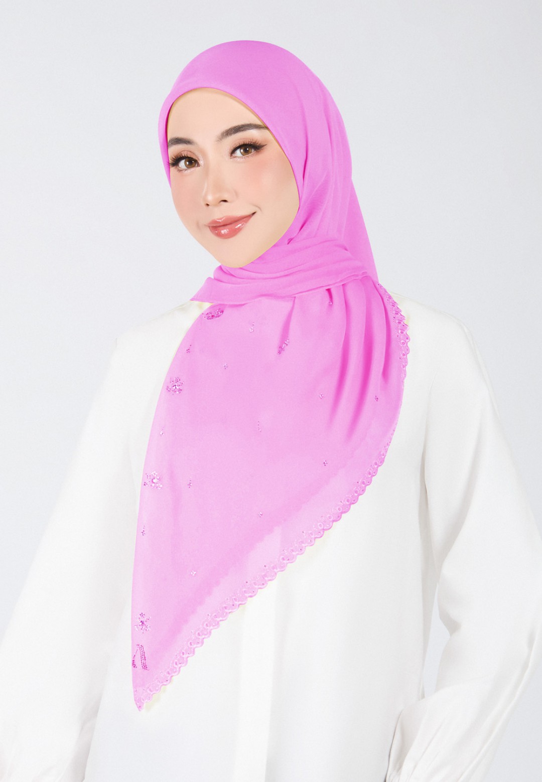 SQ ARIA GLEAM VOILE EMBROIDERY DIAMOND