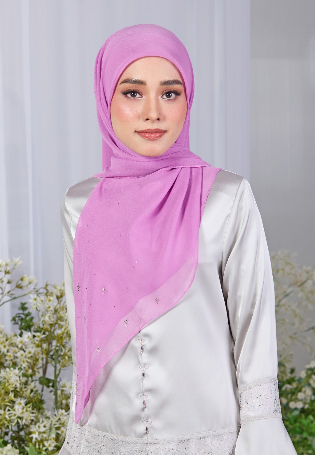 SQ FLUERESCIA VOILE PLAIN DIAMOND