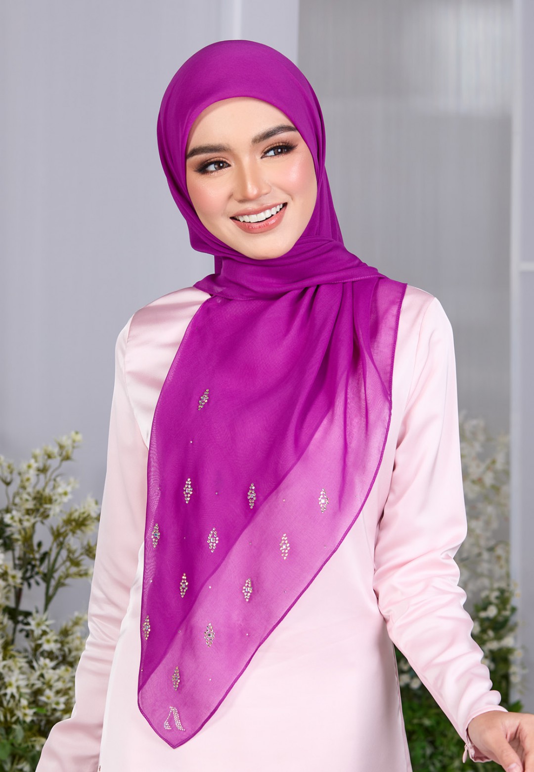 SQ DAZELLE VOILE PLAIN DIAMOND
