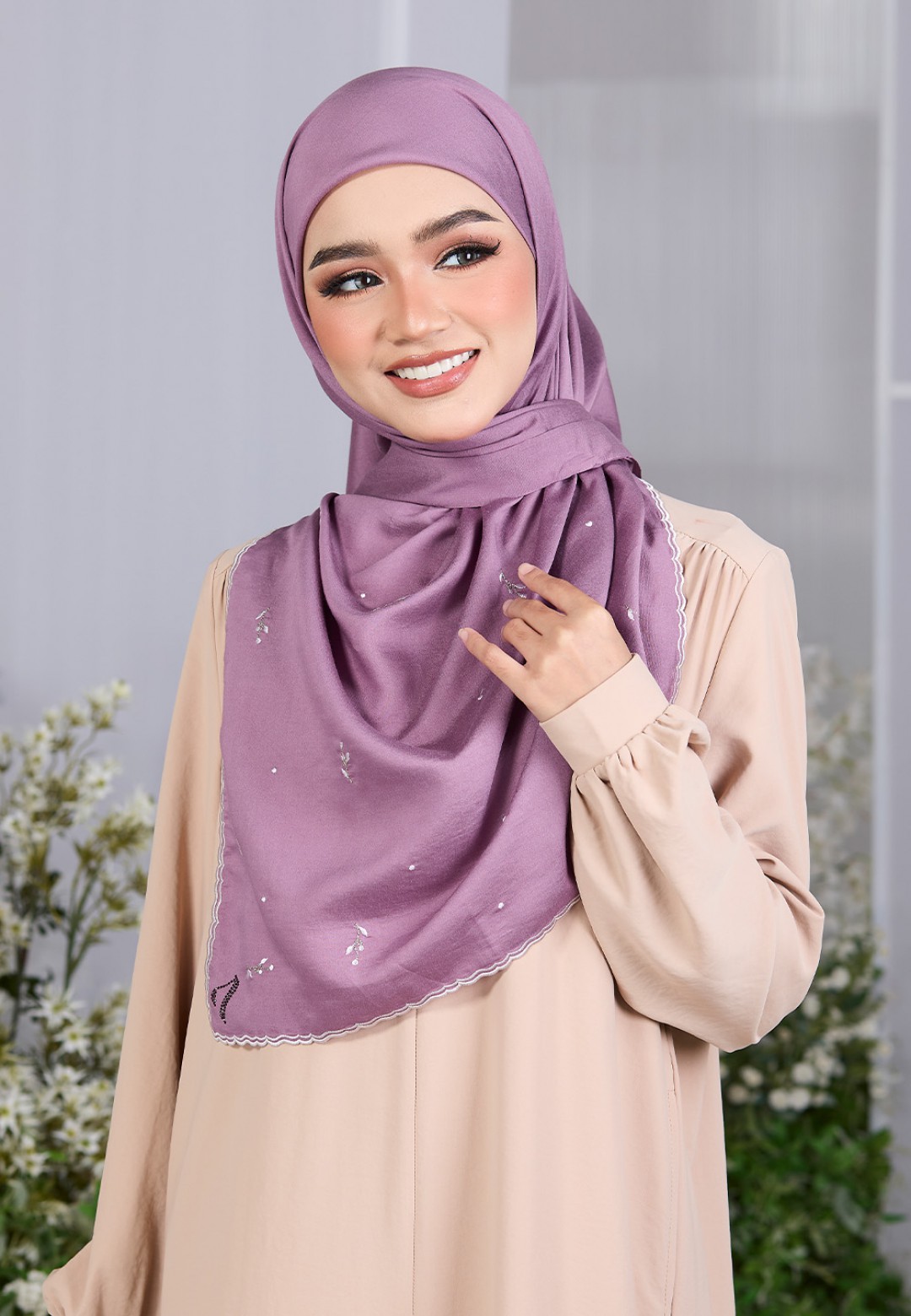 SQ ESME VOILE PLAIN EMBROIDERY