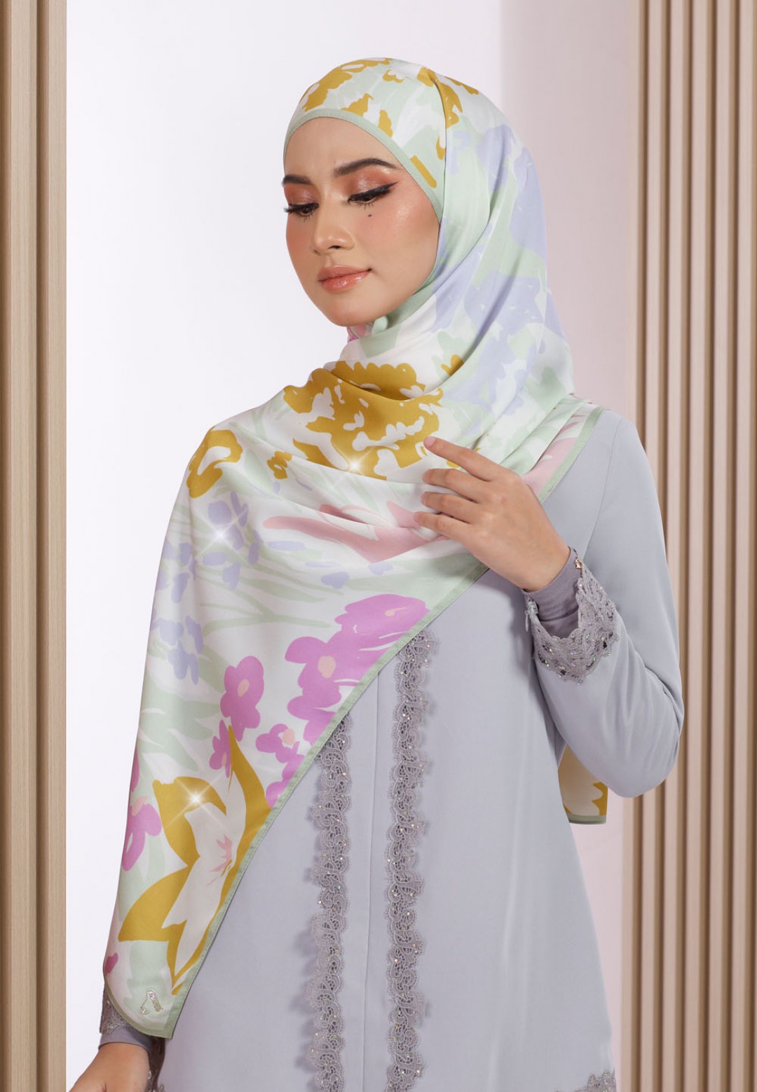 SHAWL 298 ASMA PRINTED DIAMOND