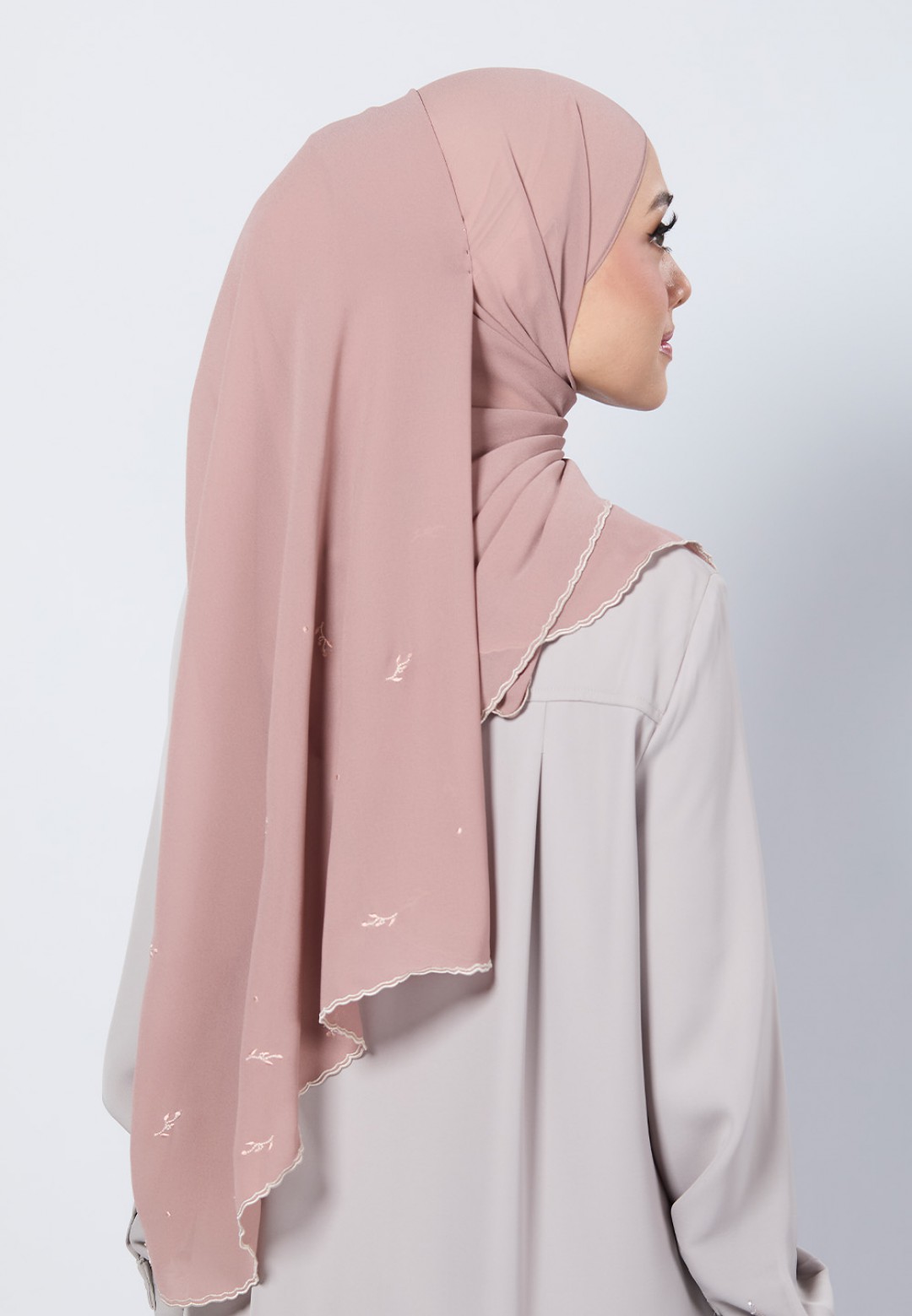 SHAWL ADORA PLAIN EMBROIDERY