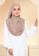 SHAWL JUITA EMBROIDERY IN PALE BROWN