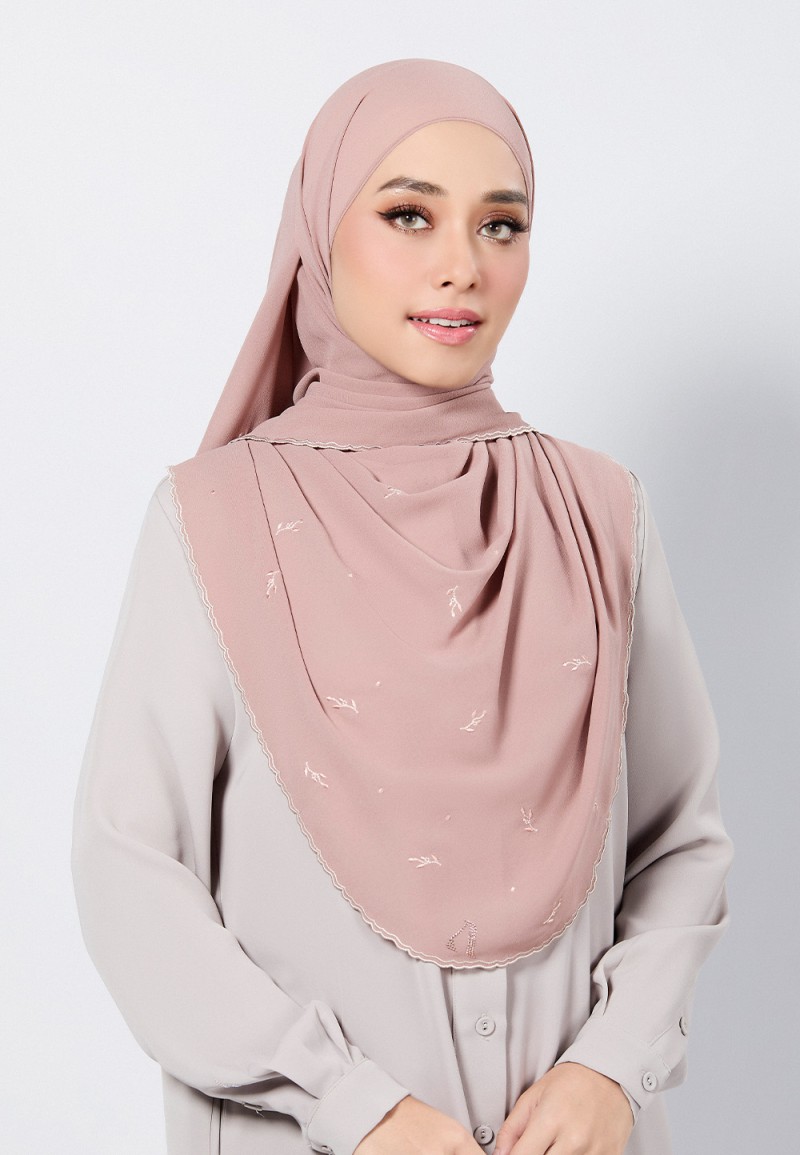 SHAWL ADORA PLAIN EMBROIDERY