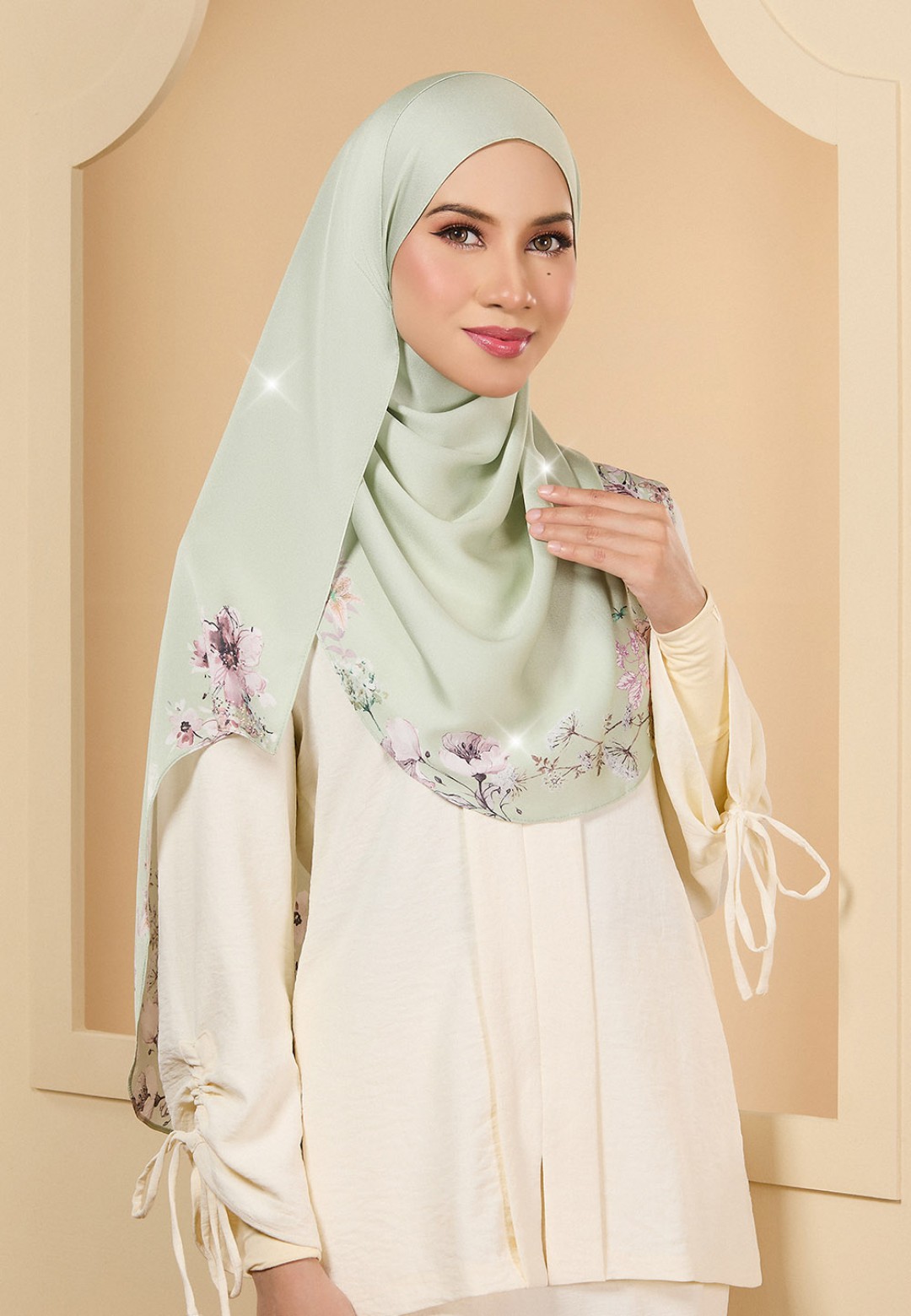 INSTANT SHAWL JASMIN PRINTED DIAMOND