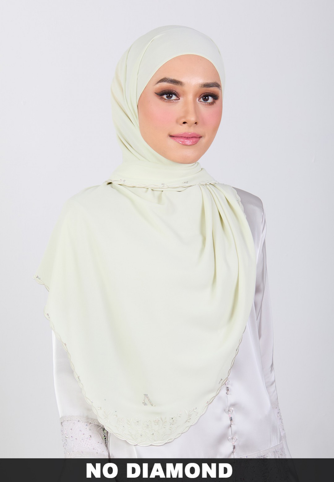 SHAWL BLOOMARIA PLAIN EMBROIDERY