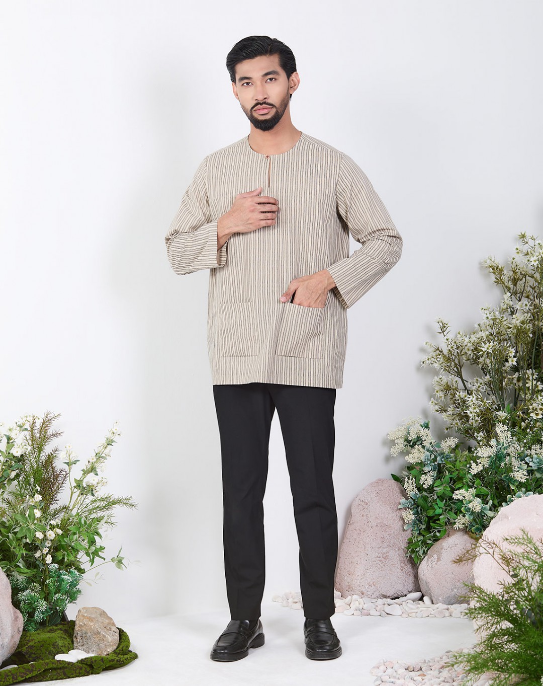 KURTA GHAZI NEW (STRIPES LS)