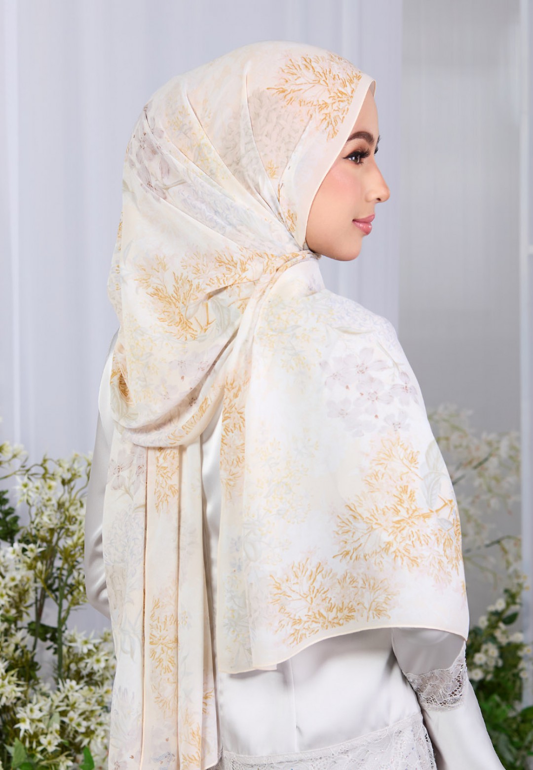 SHAWL VELVET BLOOM PRINTED