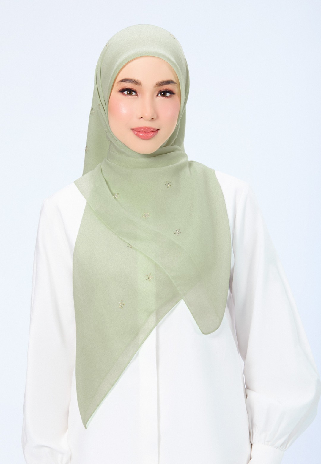 SQ FLORELLIS VOILE PLAIN DIAMOND