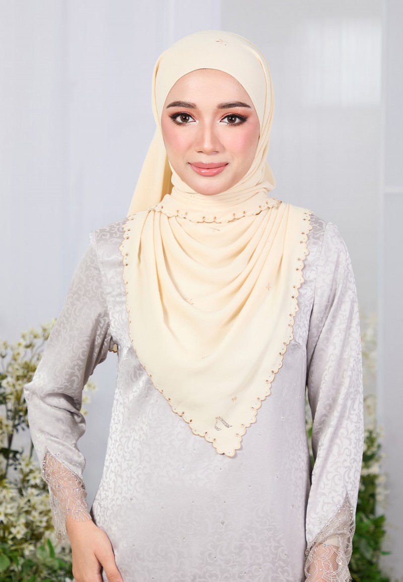 SHAWL ZARRA PLAIN EMBROIDERY