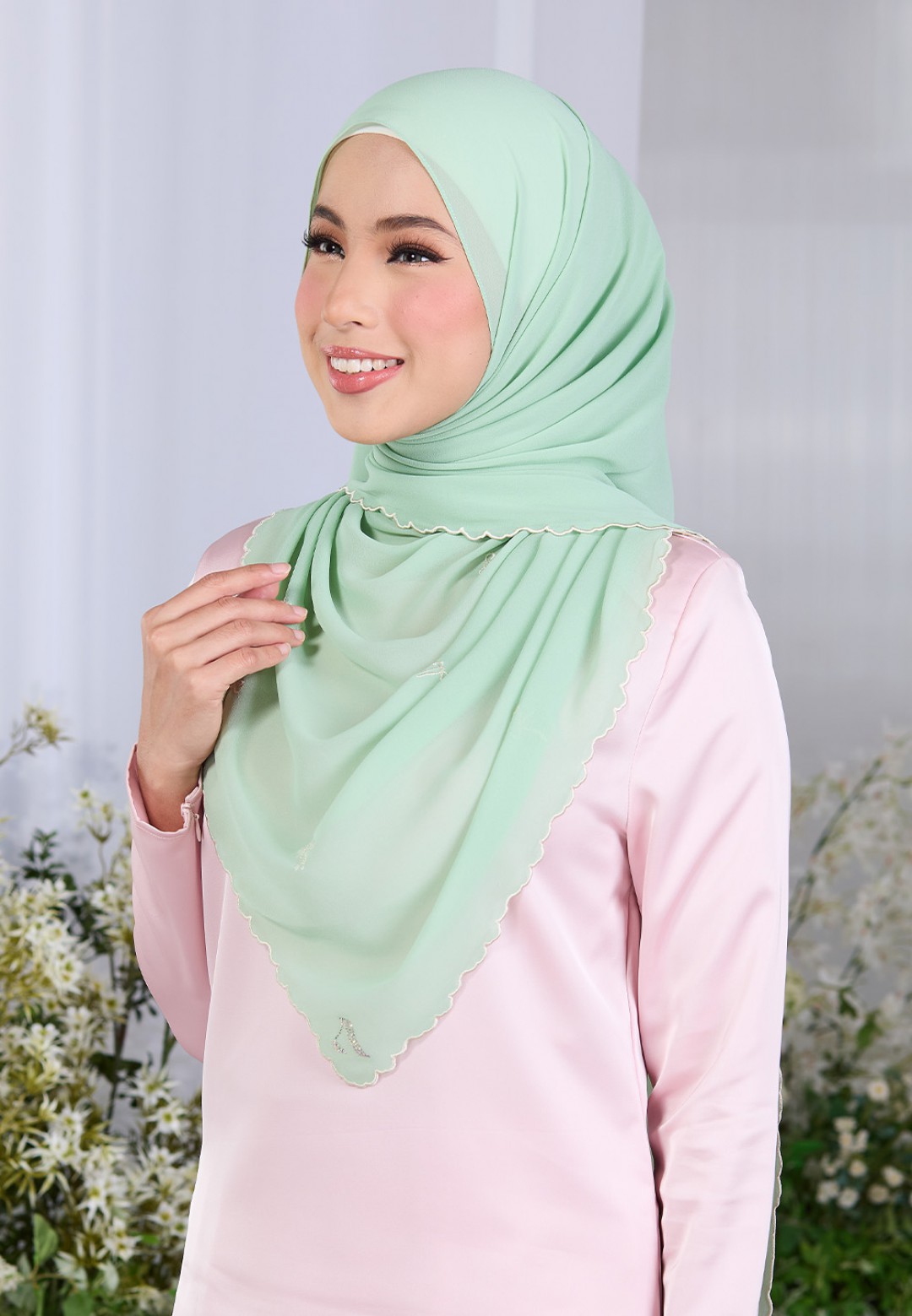 SHAWL ROXY PLAIN EMBROIDERY