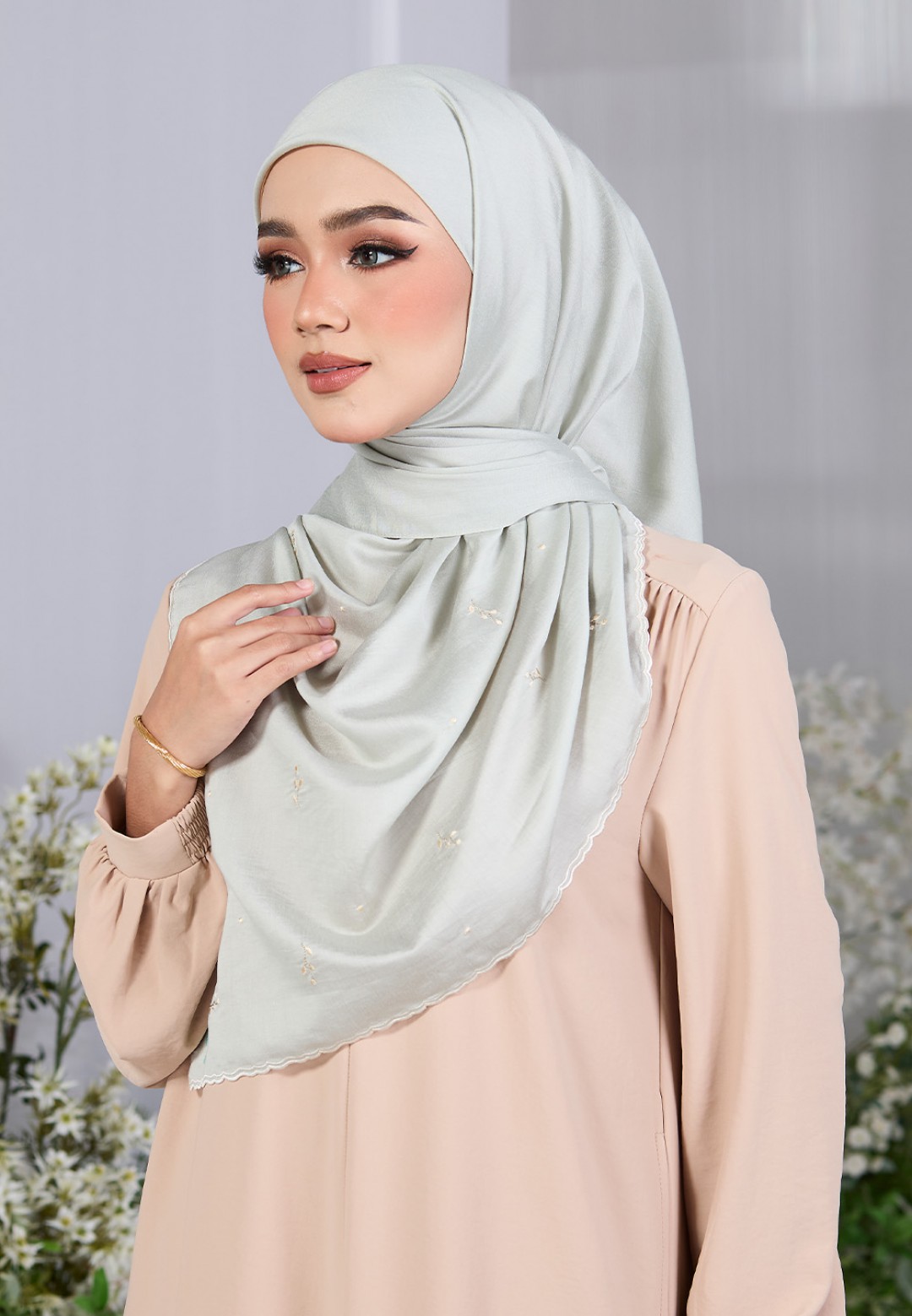 SQ ESME VOILE PLAIN EMBROIDERY