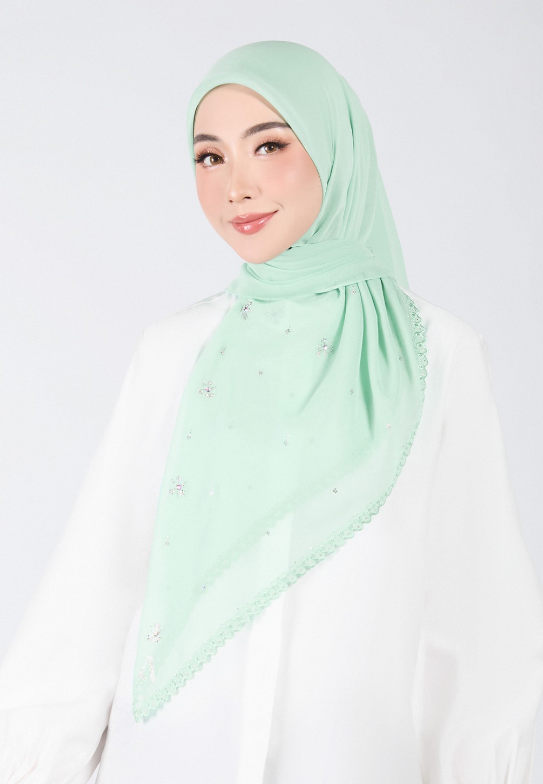 SQ ARIA GLEAM VOILE EMBROIDERY DIAMOND