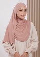 TASNEEM INSTANT SHAWL  IN PEACH PEARL