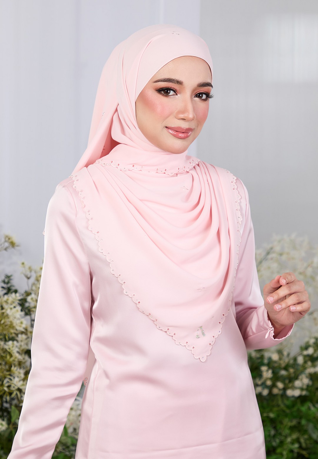 SHAWL ZARRA PLAIN EMBROIDERY