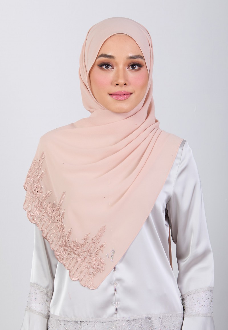 SHAWL MARHAYNE PLAIN EMBROIDERY DIAMOND