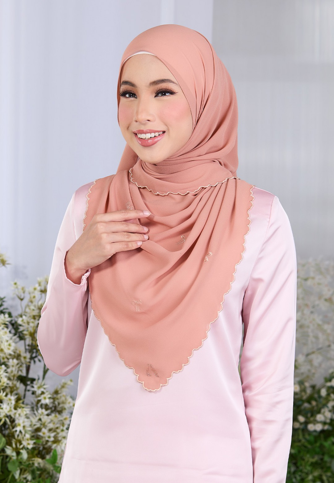 SHAWL ROXY PLAIN EMBROIDERY