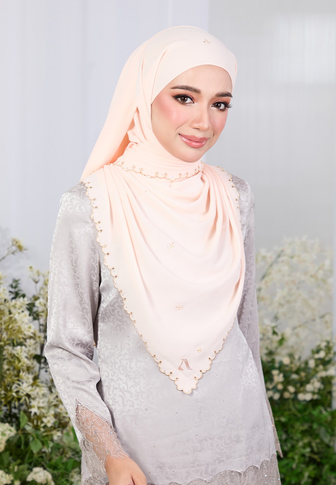 SHAWL ZARRA PLAIN EMBROIDERY
