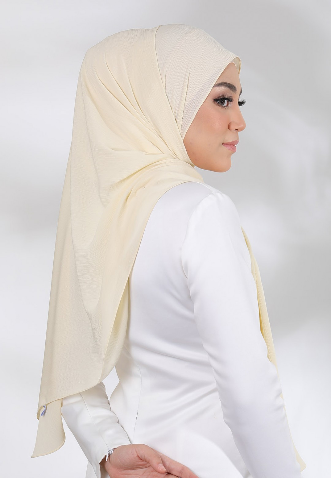 SHAWL CREASE CHIFFON PLAIN 79